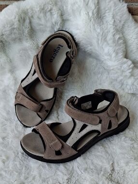 Legero Women’s Tan Nubuck Comfort Trekking Sandals EU 38 US 7-7.5